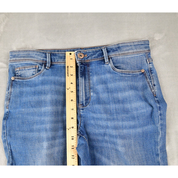 J. Jill Jeans Womens 10T (32x30) Slim Ankle Blue Denim - Picture 8 of 9